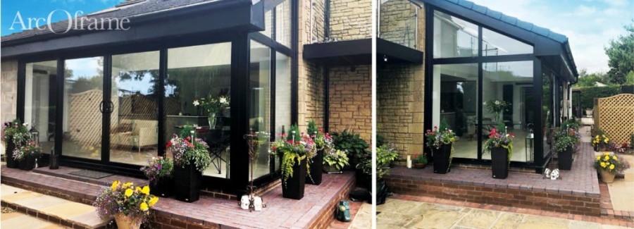 Angle Frames and Gable Ends Used in Conservatory